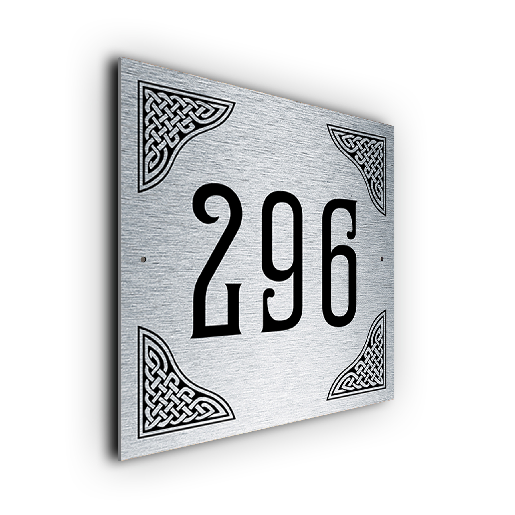 Celtic knotwork House Number Sign