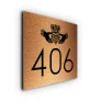 Celtic Claddagh Ring House Number Sign
