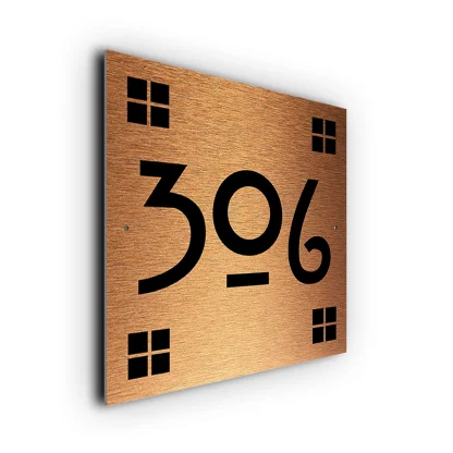 Custom Craftsman House Number Sign
