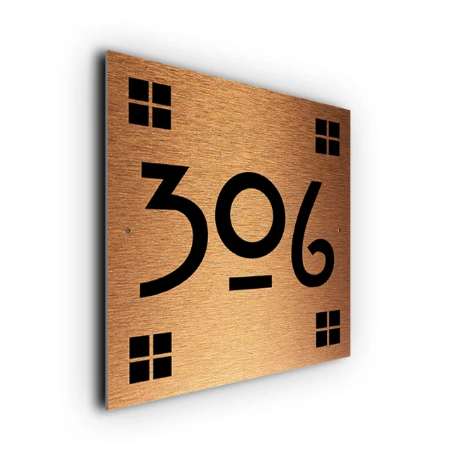 Copper Craftsman House Number Sign Custom Craftsman House Number Sign