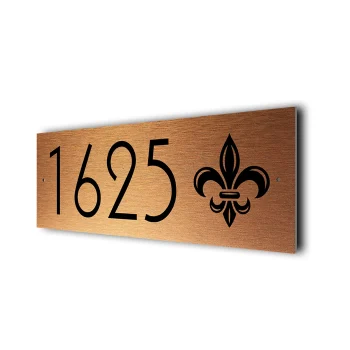 Fleur De Lis Address Sign