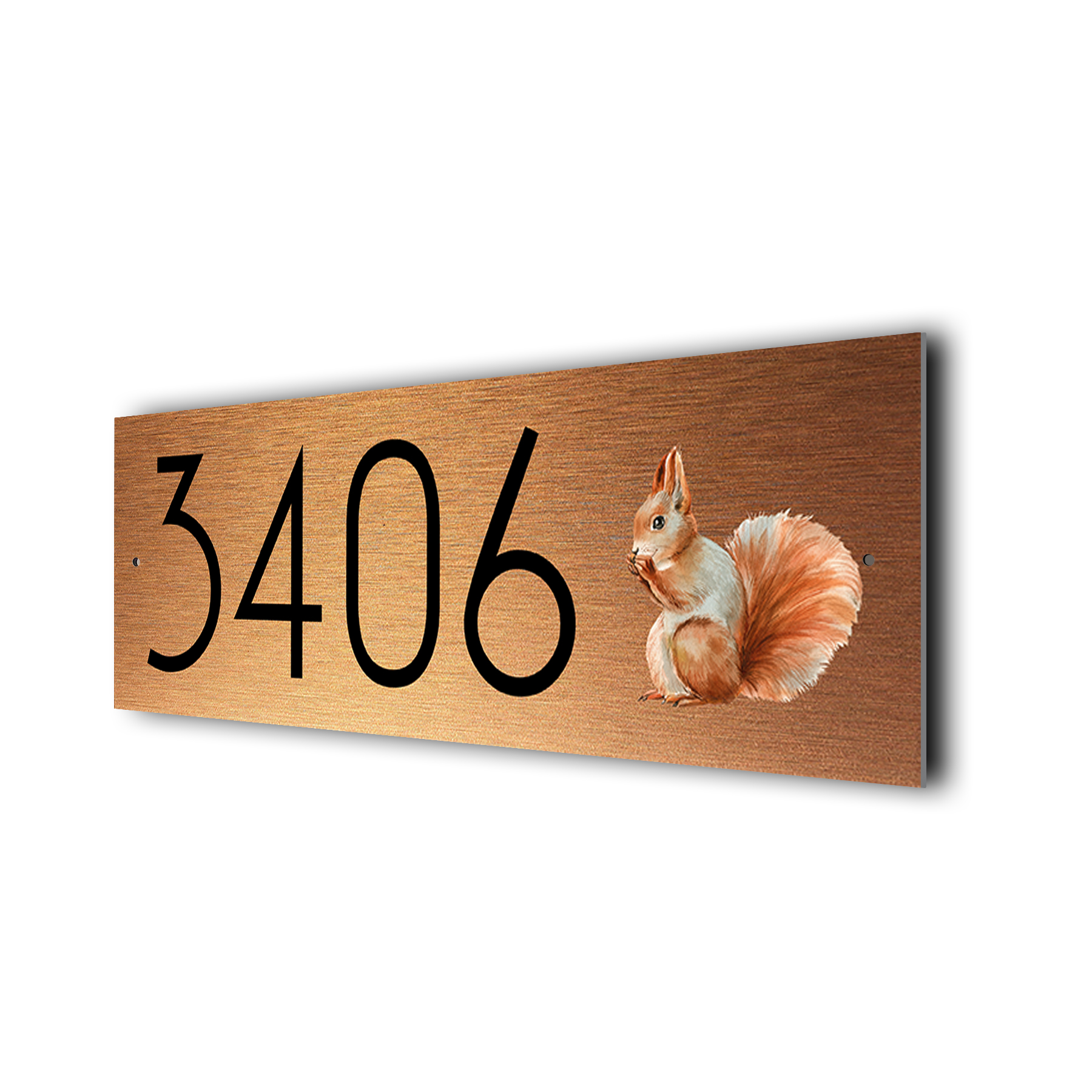 Squirrel Address Sign