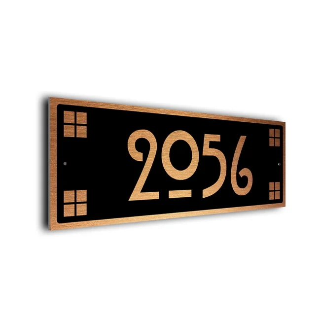 Custom Craftsman Address Sign Craftsman Address Sign