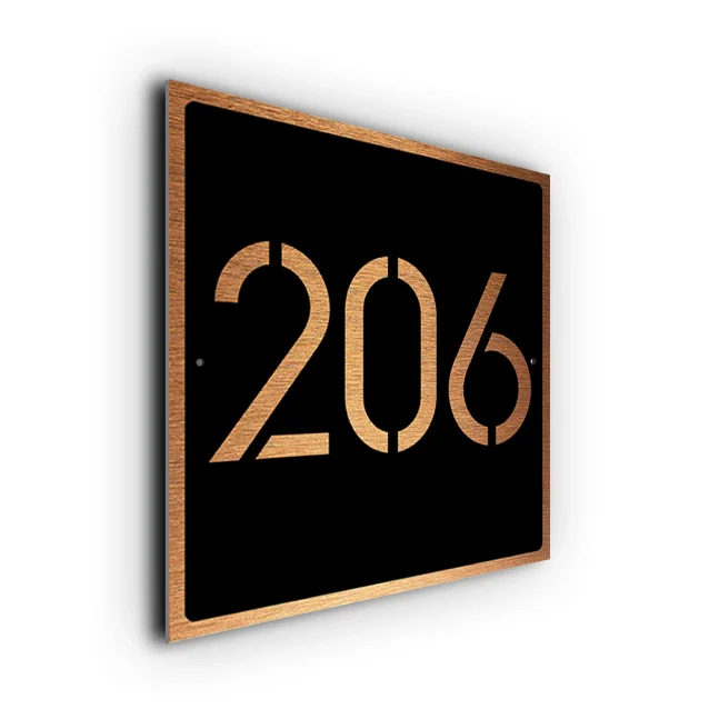 Custom Stencil House Number Sign Stencil House Number Sign