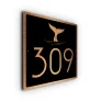Whale House Number Sign