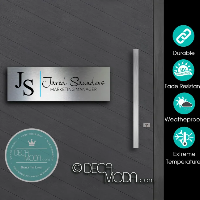 Fade Resistant Door Name Sign Personalized Door Name Signs