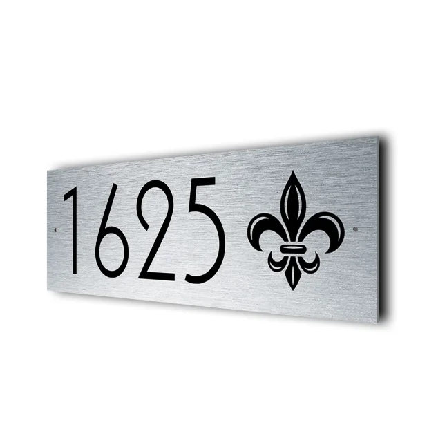 Fleur De Lis Address Sign Custom Fleur De Lis Address Sign