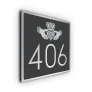 Celtic Claddagh Ring House Number Sign
