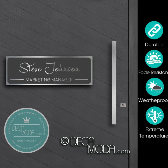 Modern Door Name Signs Custom Modern Door Name Sign -s