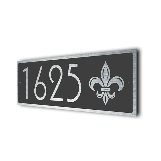 Modern Fleur De Lis Address Sign Fleur De Lis Address Sign