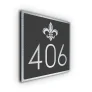 Fleur de Lis House Number Sign