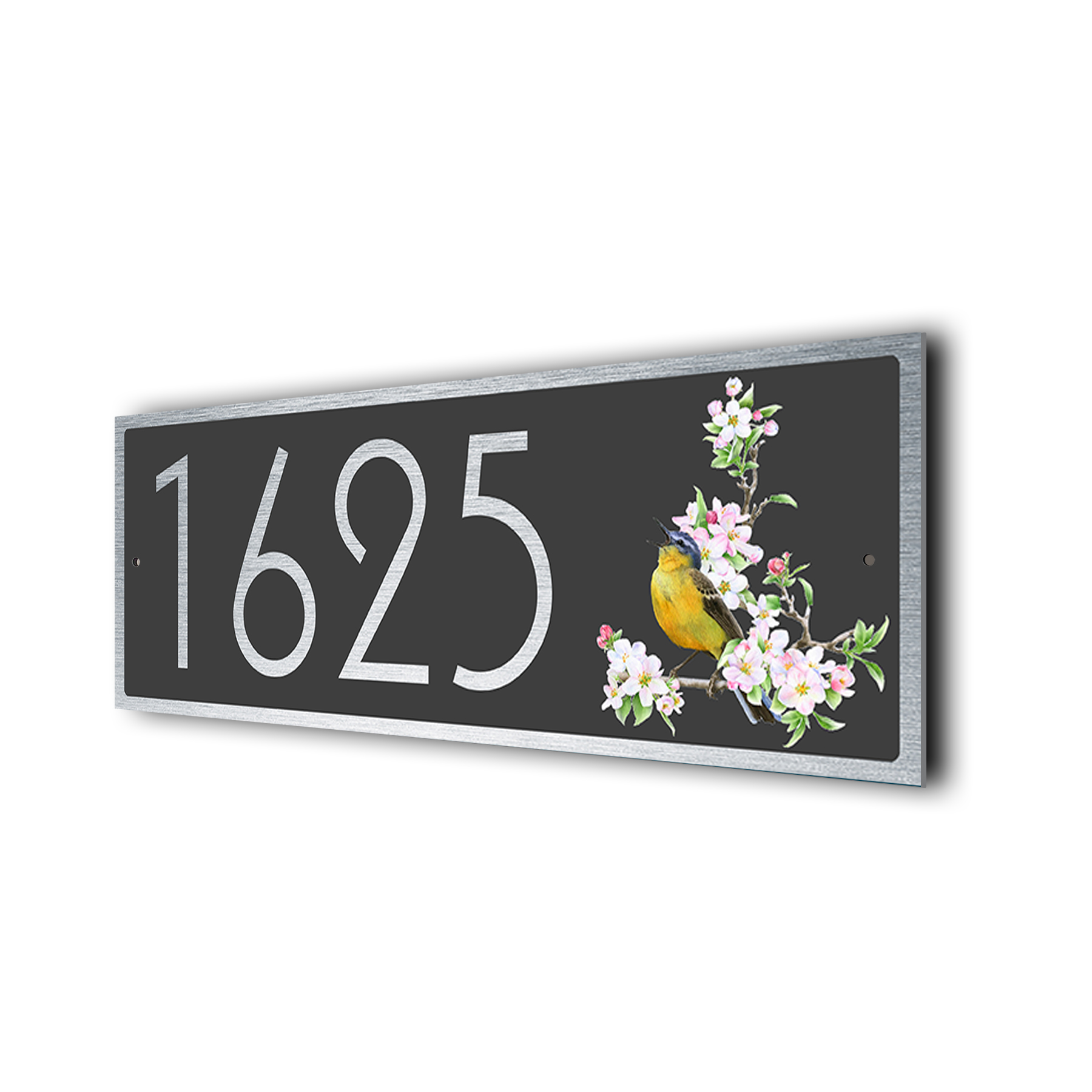 Custom Songbird Address Sign