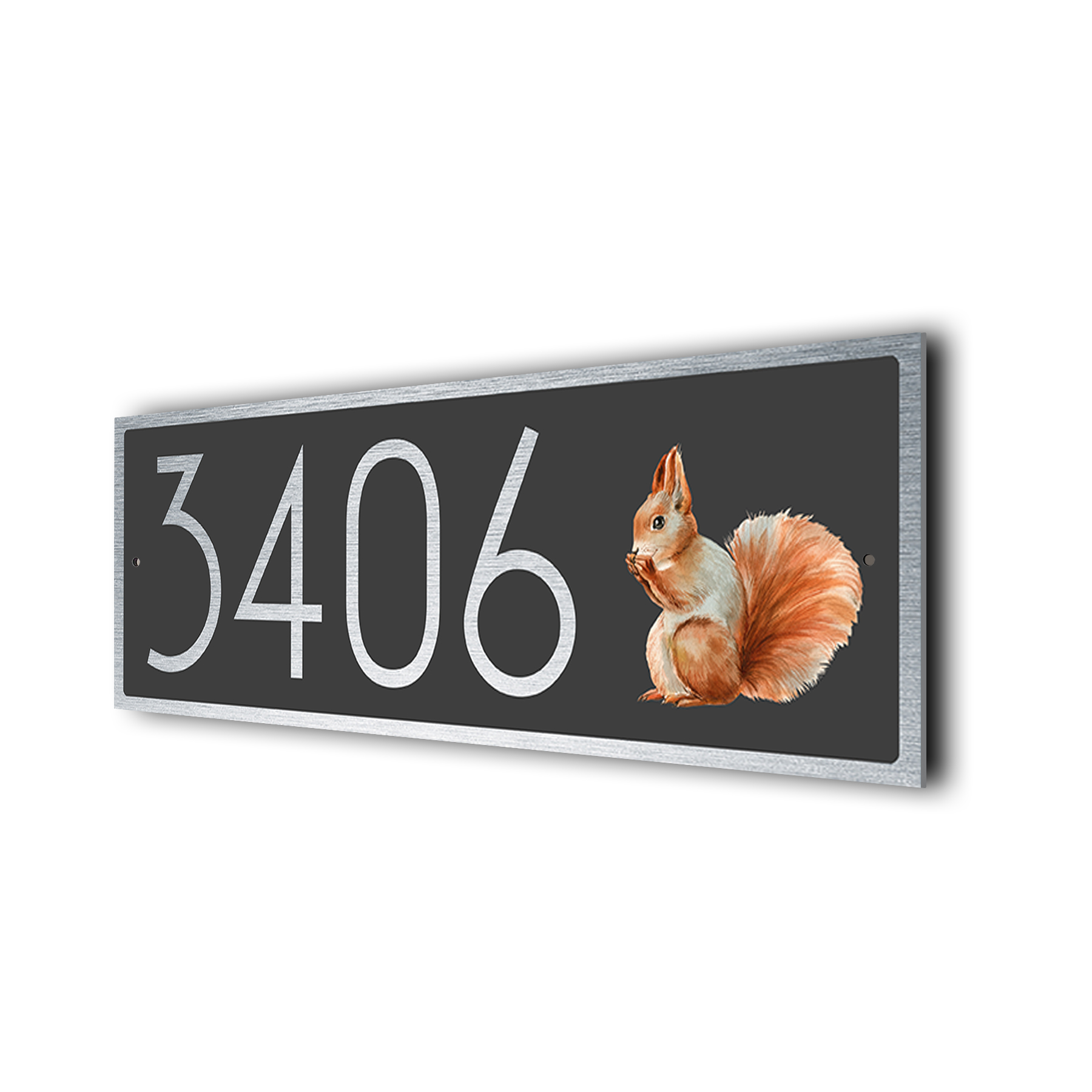 Squirrel Address Sign