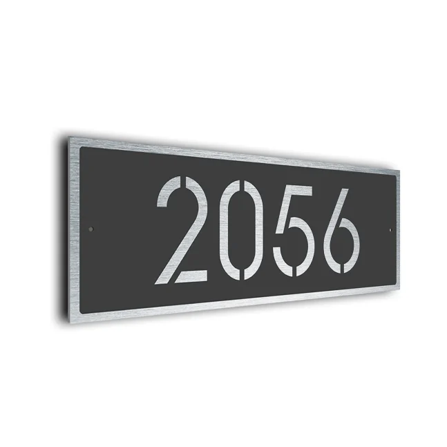 Modern Stencil Address Sign Custom Stencil Address Sign
