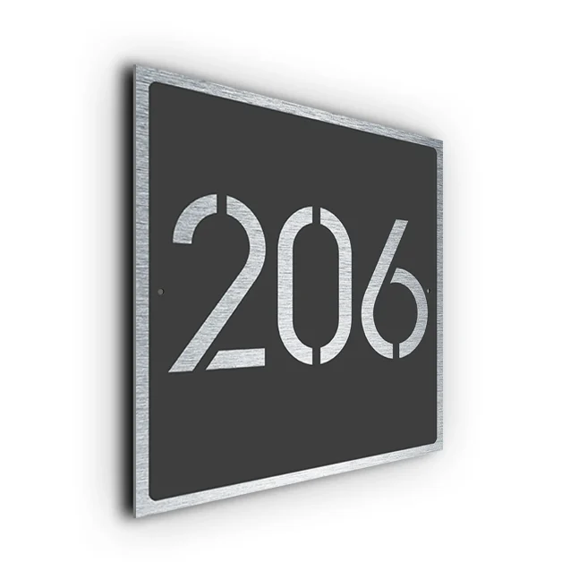 Modern Stencil House Number Sign Stencil House Number Sign