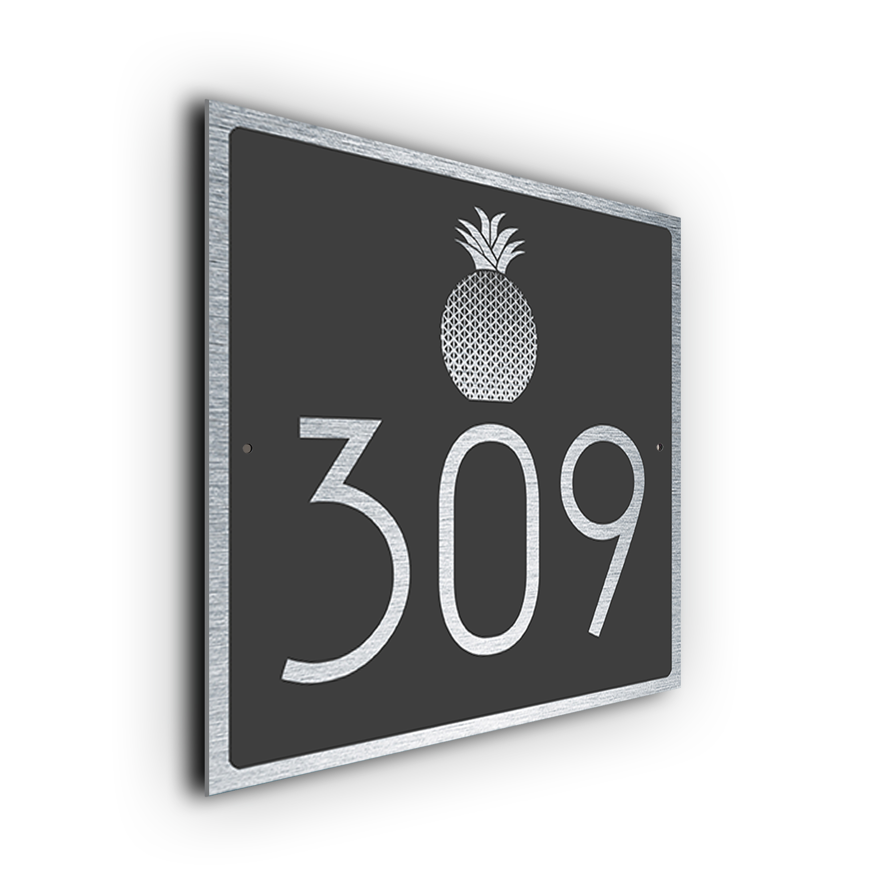 Custom Pineapple House Number Sign