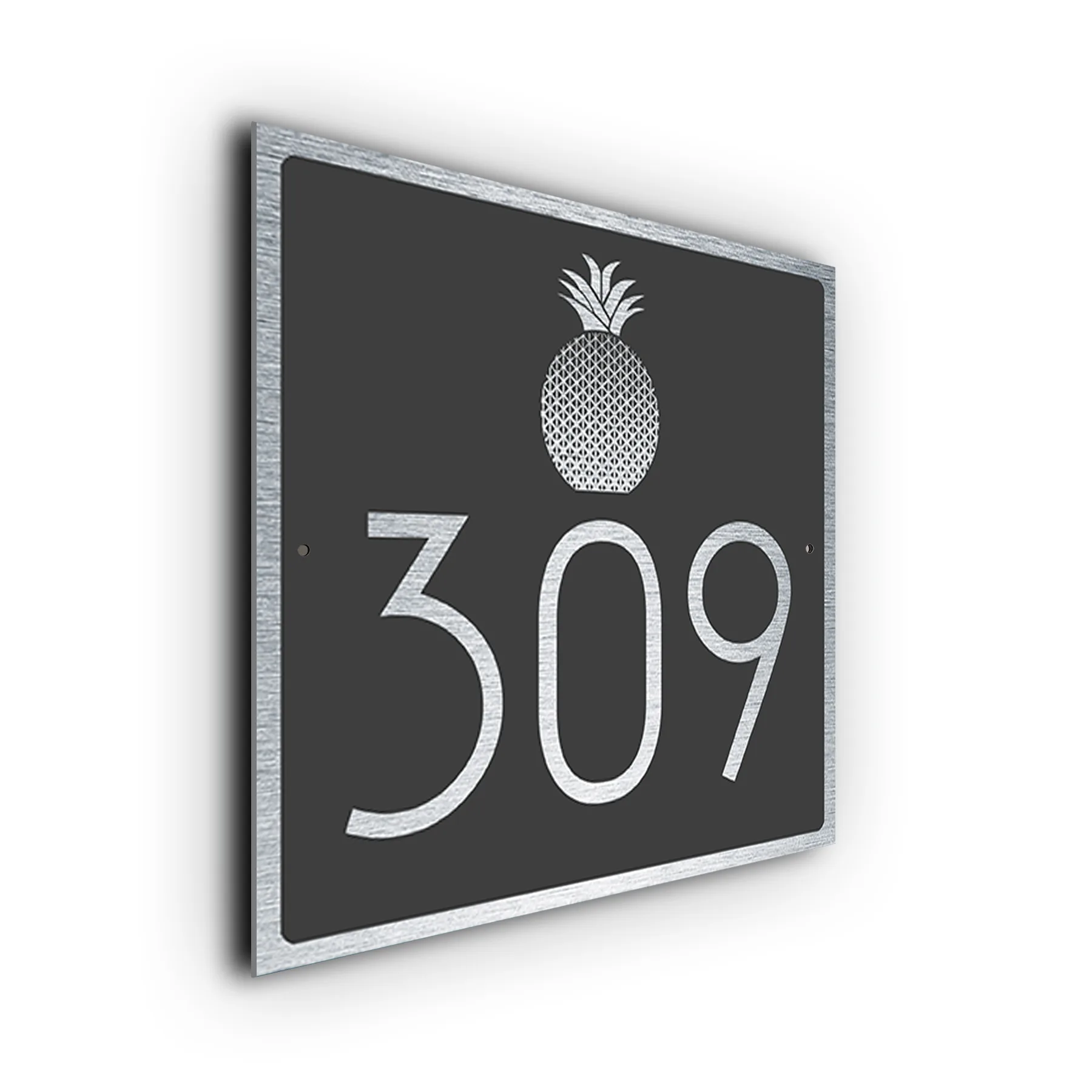 Custom Pineapple House Number Sign