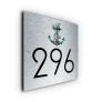 Custom Anchor House Number Sign