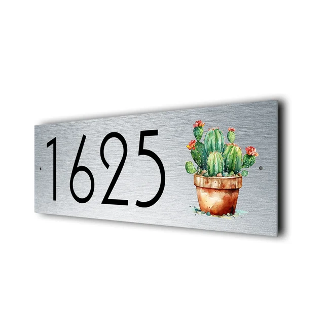 Personalized Cactus Address Sign Cactus Address Sign