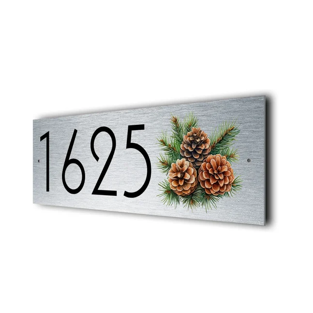 Personalized Pinecone Address Sign Pinecone Address Sign