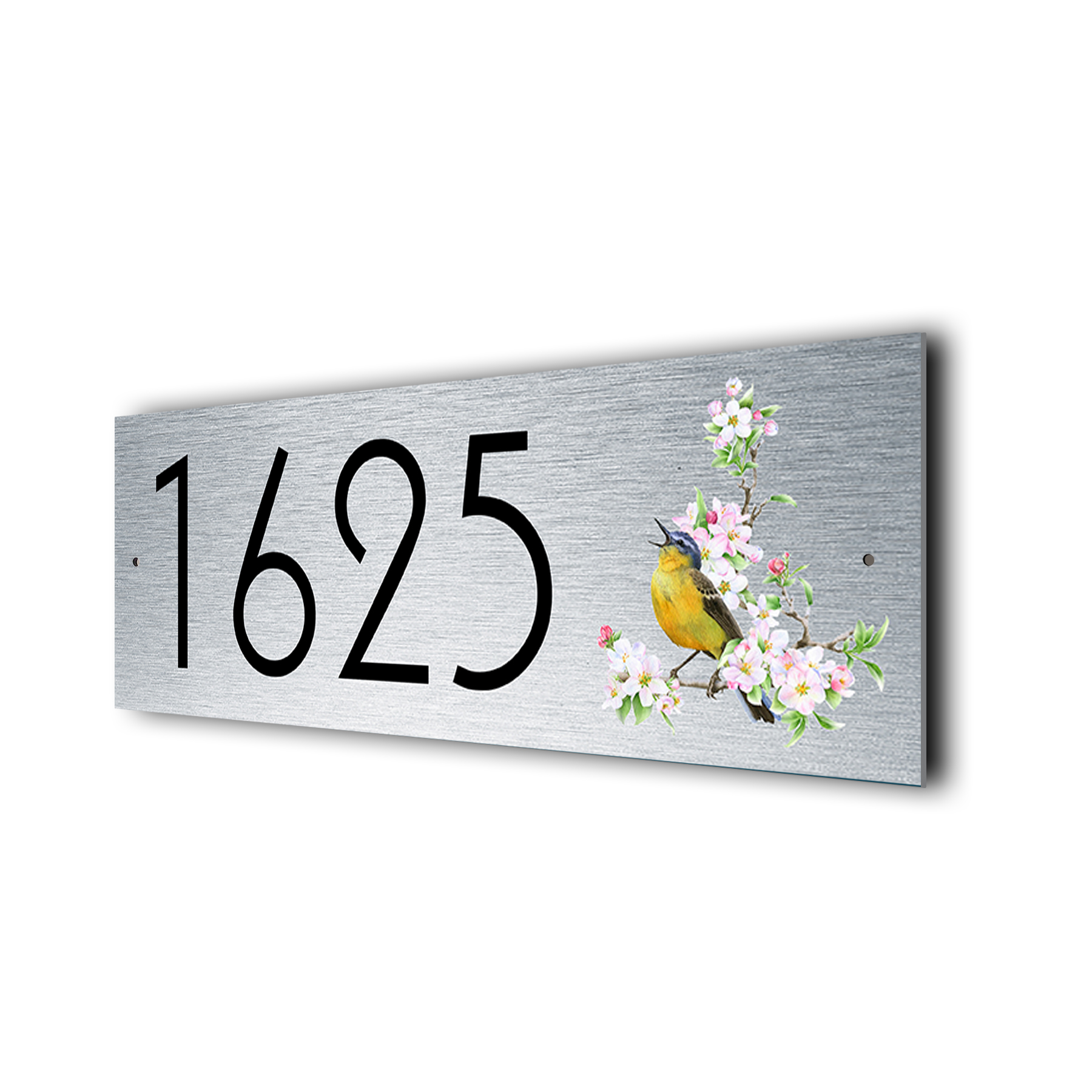 Custom Songbird Address Sign