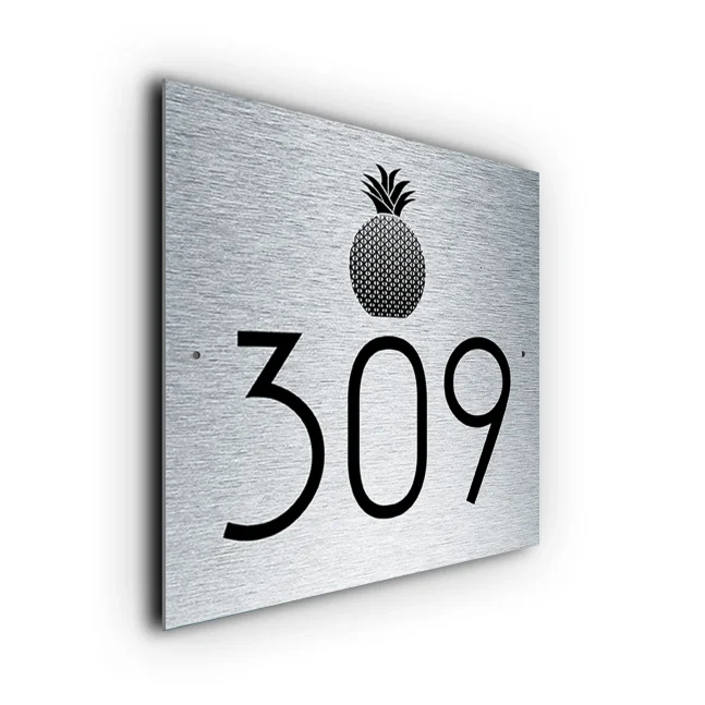Pineapple House Number Sign Custom Pineapple House Number Sign