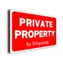 Private Property No Trespassing Sign