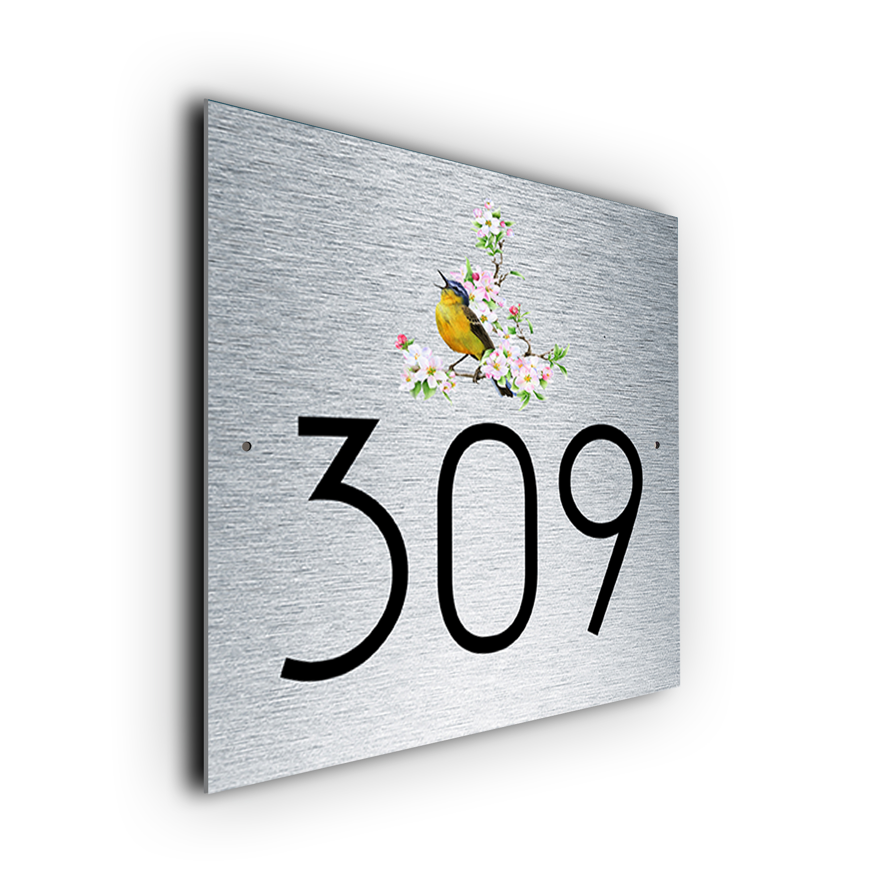 Custom Songbird House Number Sign