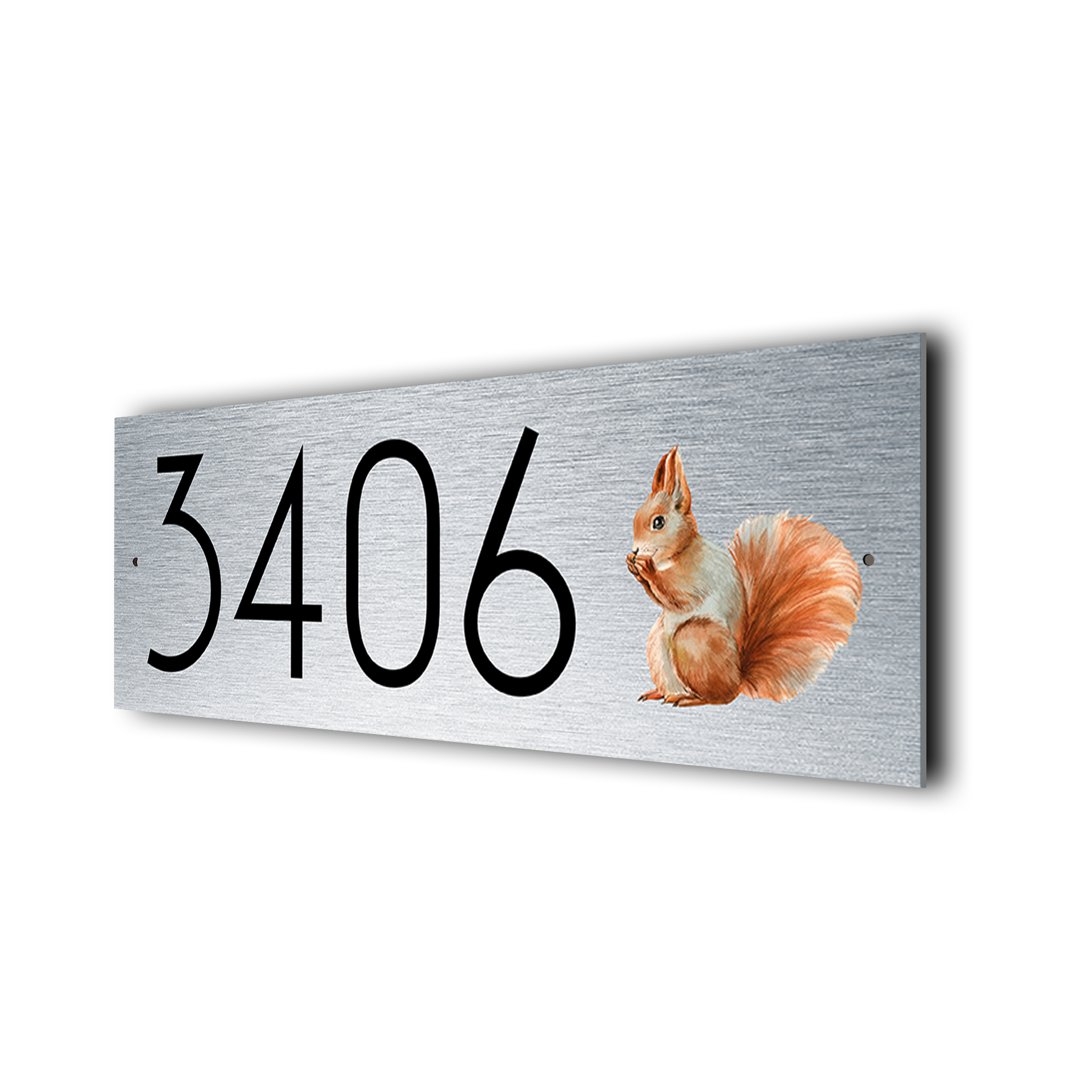 Custom Squirrel Address Sign