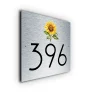 Custom Sunflower House Number Sign
