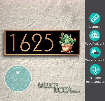 Cactus Address Sign