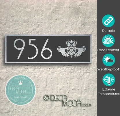 Celtic claddagh Ring Address Sign