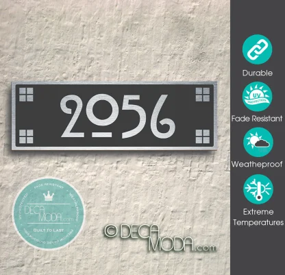 Outdoor Craftsman Address Sign