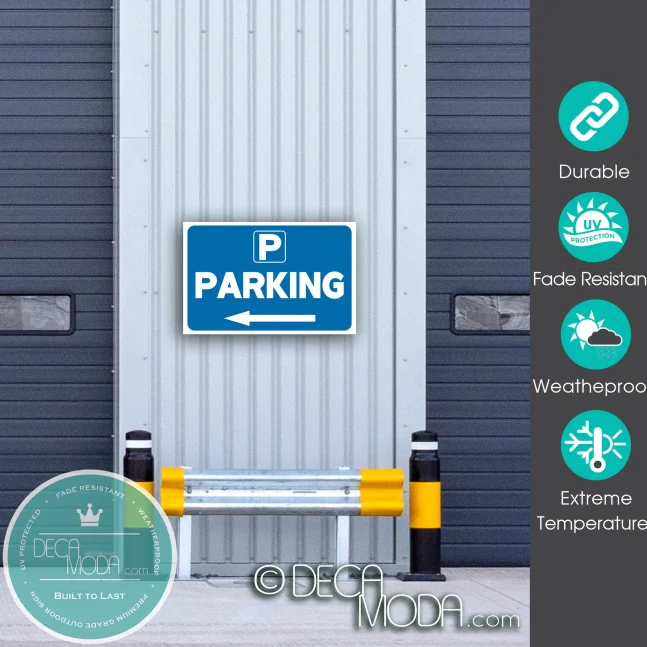 Weatherproof Parking Directional Sign Outdoor Parking Directional Sign