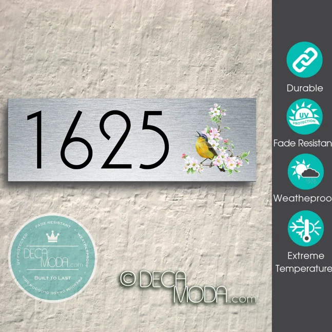 Weatherproof Songbird Address Sign Songbird Address Sign