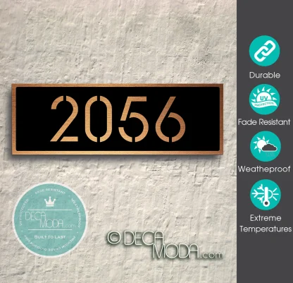 Stencil Address Sign