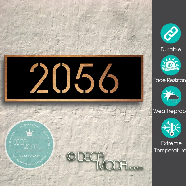 Weatherproof Stencil Address Sign Stencil Address Sign