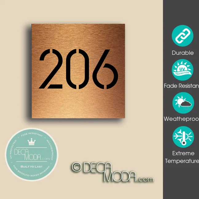 Weatherproof Stencil House Number Sign Stencil House Number Sign