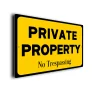 Private Property No Trespassing Sign