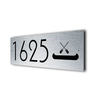 Custom Canoe Address Sign