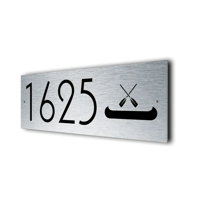 Canoe Address Sign Custom Canoe Address Sign