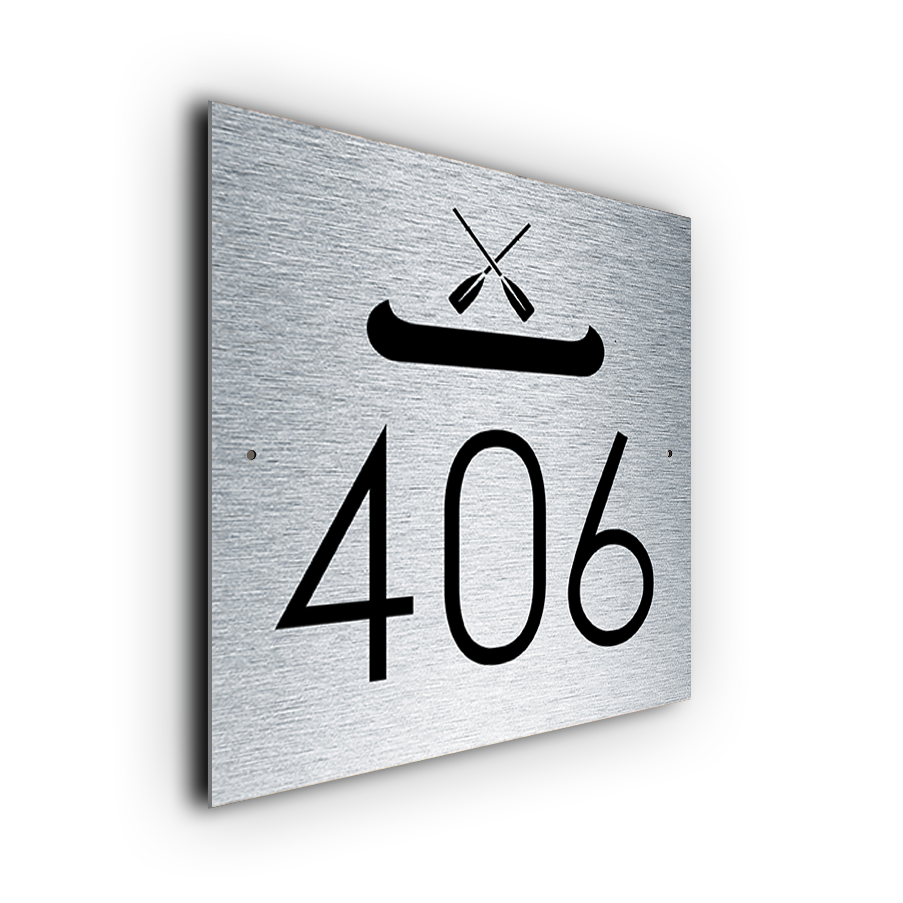 Custom Canoe House Number Sign