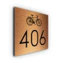 Bicycle House Number Sign