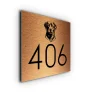 Dog House Number Sign