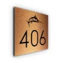 Marlin House Number Sign