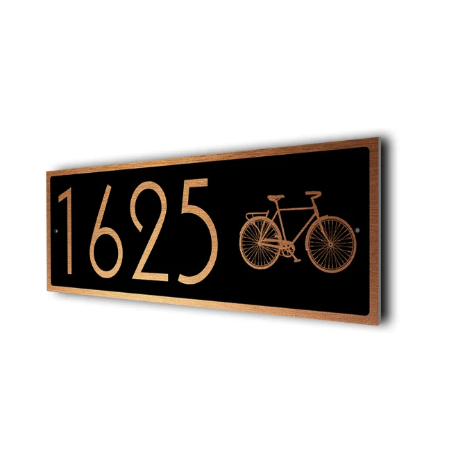 Custom Bicycle Address Sign Bicycle Address Sign