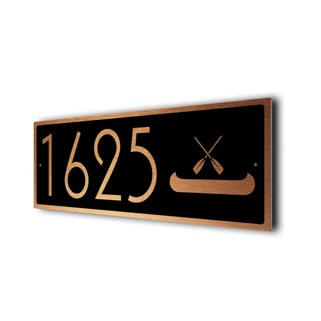 Custom Canoe Address Sign Canoe Address Sign