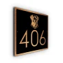 Dog House Number Sign