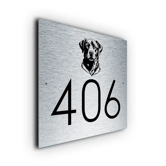 Dog House Number Sign Dog House Number Sign