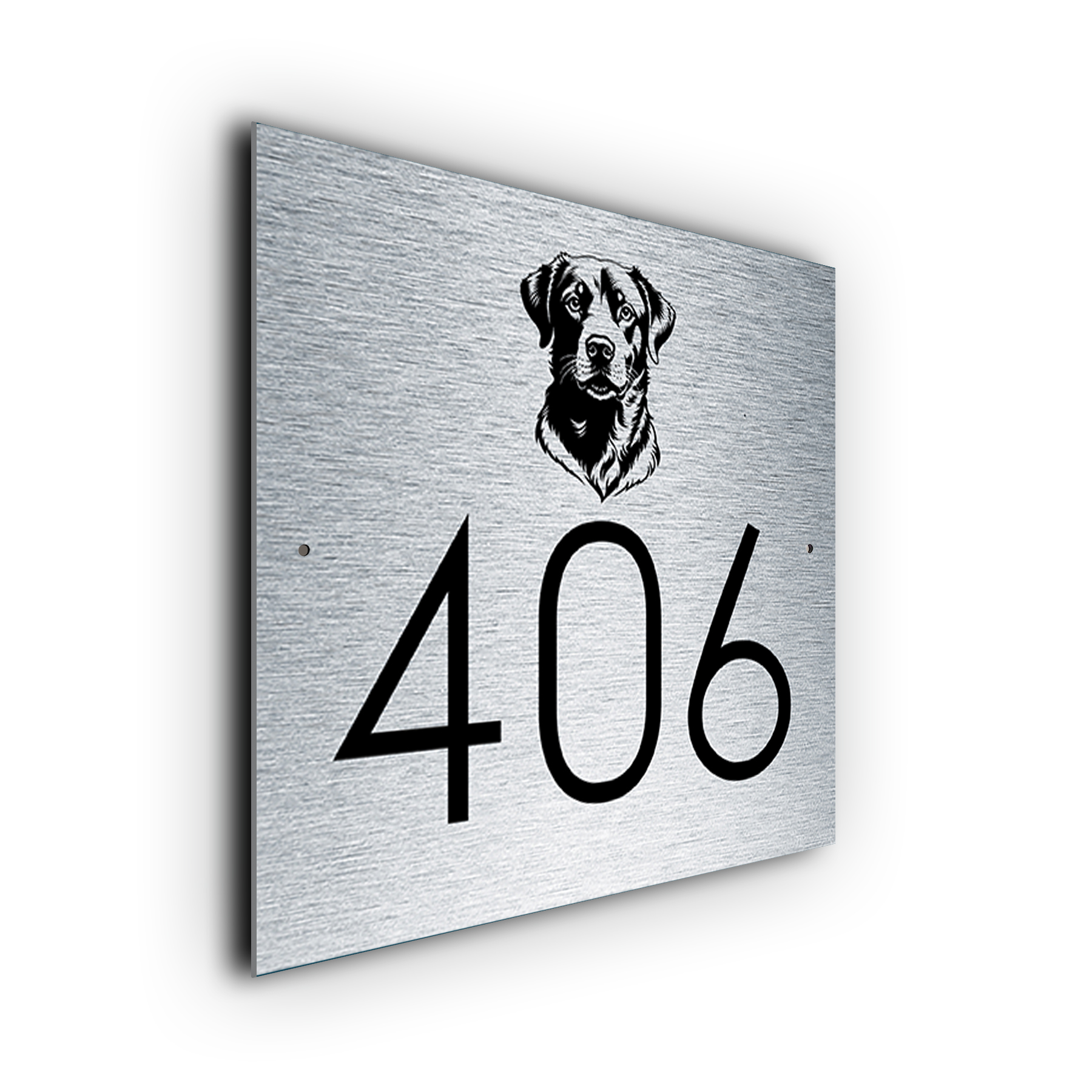 Dog House Number Sign